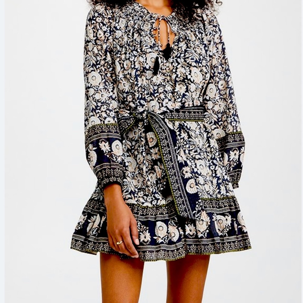 Cleobella Elly mini dress with tassel size XS